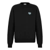 Dior And Shawn Stussy Bee Embroidered Oversized Sweatshirt For Men Black