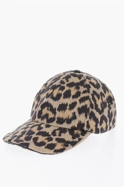 Dior Animal Patterned D-player Mizza Cap In Brown