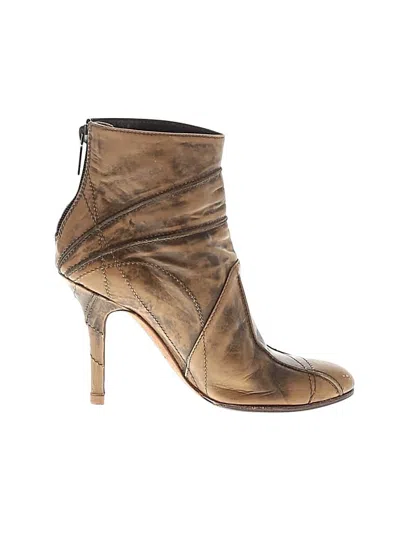 Pre-owned Dior Ankle Boots In Brown