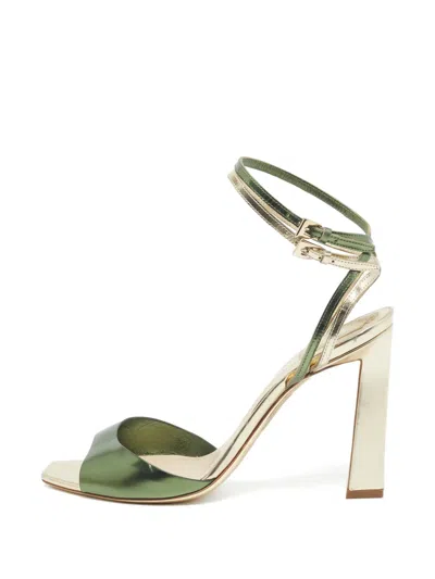 Pre-owned Dior Ankle Strap Sandals In Green