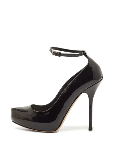 Pre-owned Dior Ankle-strap Platform Pumps In Black