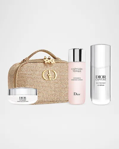 Dior Anti-aging Skincare Routine In Limited Edition Makeup Bag