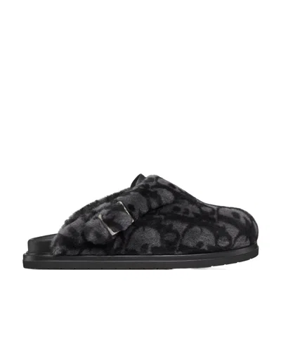 Dior Aqua Logo Muller Shoes In Black