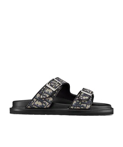 Dior Aqua Open Toe Sandals In Black
