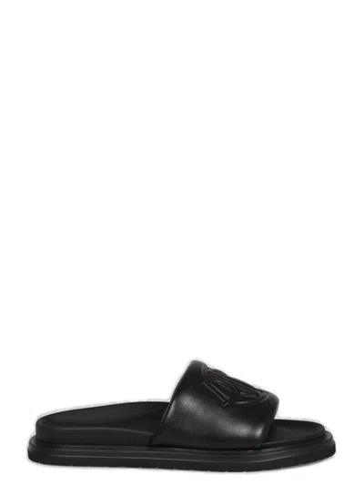 Dior Aqua Quilted Sandals In Black