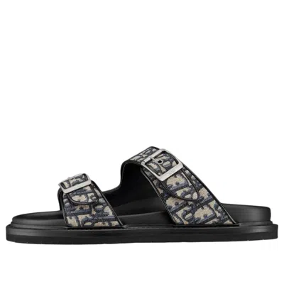 DIOR DIOR Aqua Sandal 'Beige Black Oblique Jacquard'