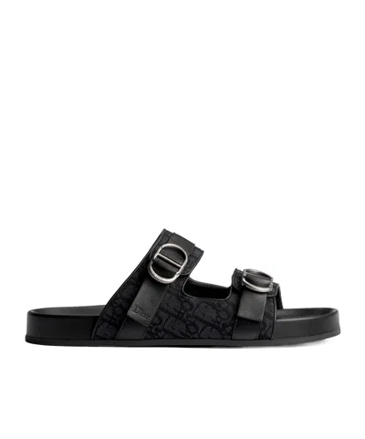 Dior Aqua Sandal In Black