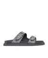 Dior Logo Aqua Slippers In Blue