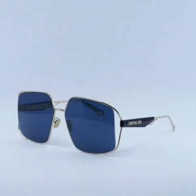 Pre-owned Dior Archi S1u B0b0 Gold/blue 61-16-135 Sunglasses Authentic