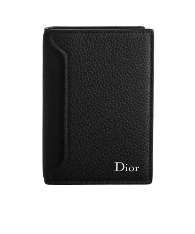 Dior Archie Bifold Card Holder In Black