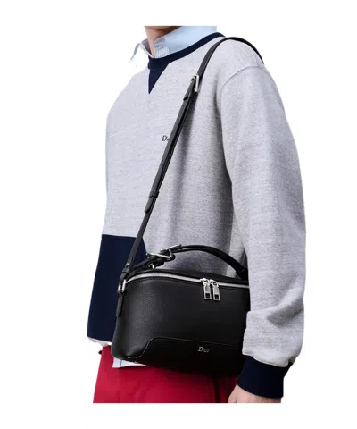 Dior Archie Zipped Bag With Strap In Black