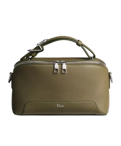 Dior Archie Zipped Bag With Strap In Brown