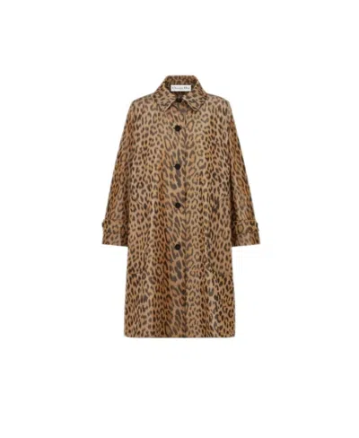 Dior A-shaped Coat In Nude