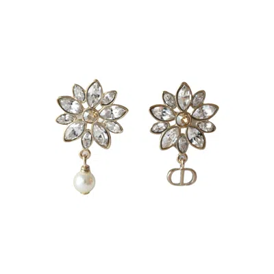 Dior Asymmetric Fleur De Glace Earrings