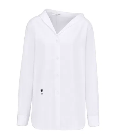 Dior Asymmetrical Shirt In White