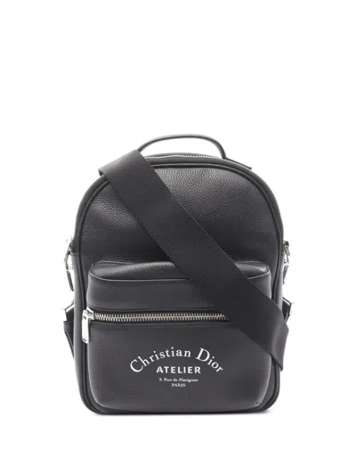Pre-owned Dior Atelier Crossbody Bag In Black