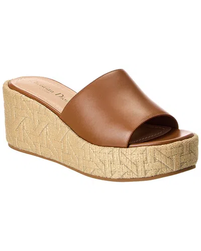Dior Attitude  Leather Wedge Sandal