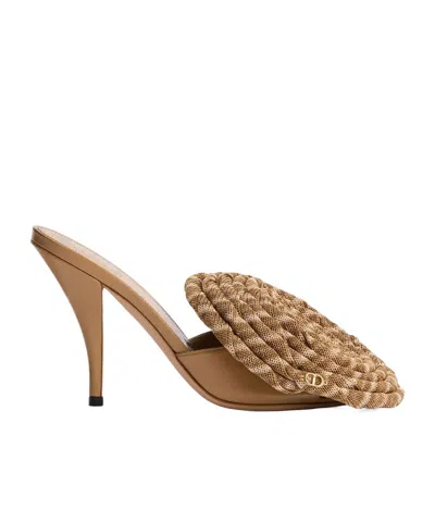 Dior Aurore Heeled Sandal In Brown