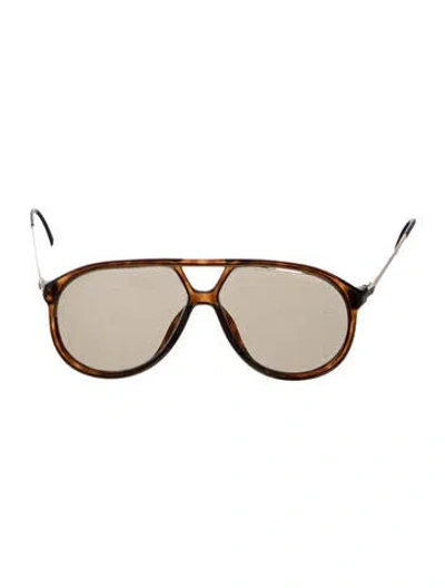 Pre-owned Dior Aviator Eyeglasses In Brown