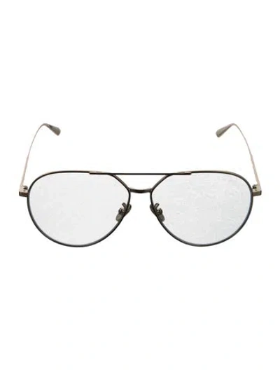 Pre-owned Dior Aviator Eyeglasses In Gold