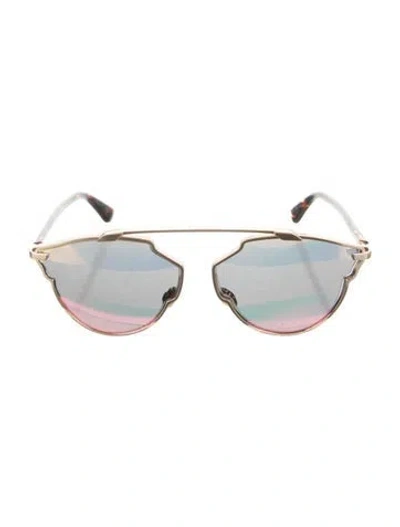 Pre-owned Dior Aviator Mirrored Sunglasses