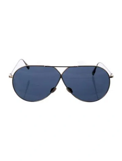 Pre-owned Dior Aviator Mirrored Sunglasses In Blue