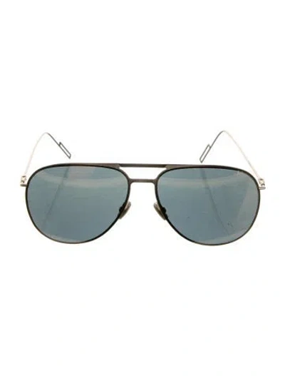 Pre-owned Dior Aviator Mirrored Sunglasses In Gold