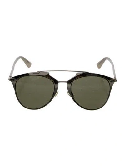 Pre-owned Dior Aviator Mirrored Sunglasses In Multi