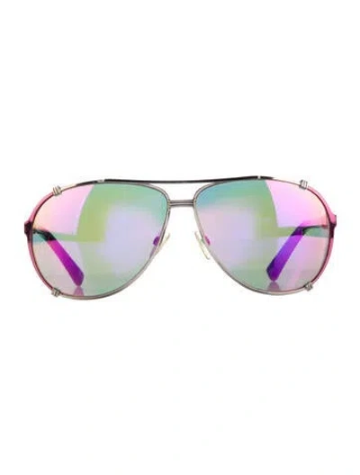 Pre-owned Dior Aviator Mirrored Sunglasses In Multi
