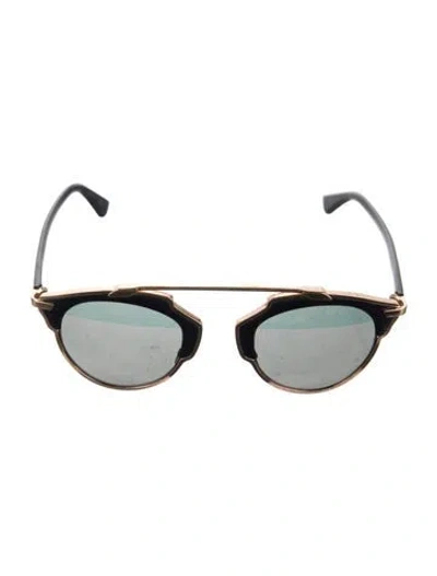 Pre-owned Dior Aviator Mirrored Sunglasses In Multi