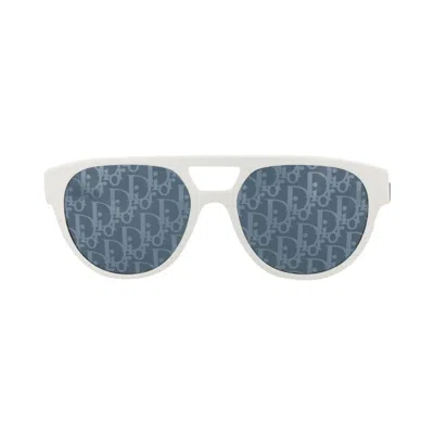 Pre-owned Dior Aviator Sunglasses 'white/blue' | Men's Size Onesize