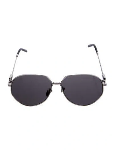 Pre-owned Dior Aviator Tinted Sunglasses In Black