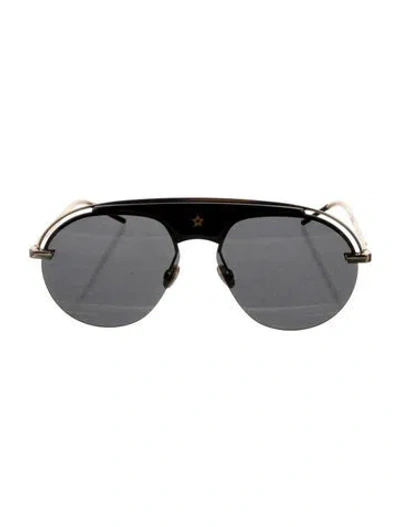 Pre-owned Dior Aviator Tinted Sunglasses In Black