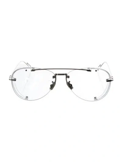 Pre-owned Dior Aviator Tinted Sunglasses In Gold