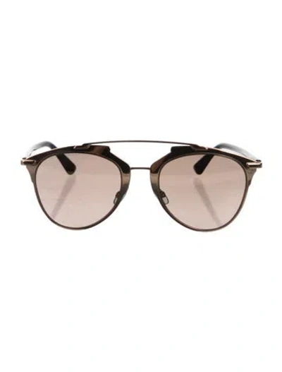 Pre-owned Dior Aviator Tinted Sunglasses In Pink