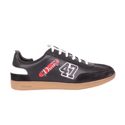 Pre-owned Dior B01 Leather 'patches' | Black | Men's Size 41