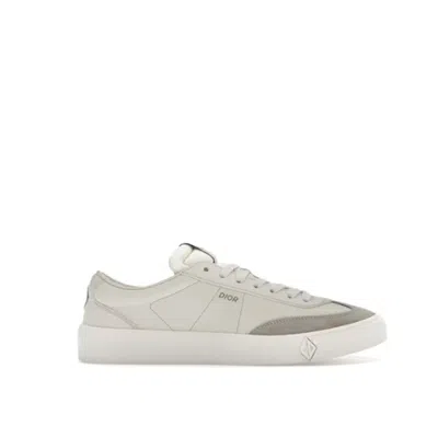 Dior B101 Leather Trainers In Grey