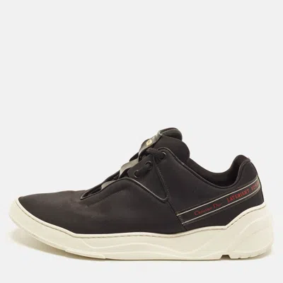Pre-owned Dior B17 Size 43 Black Canvas Lace Up Sneakers