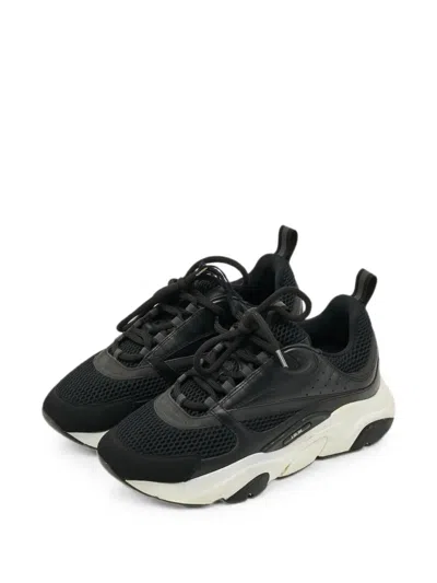 Pre-owned Dior B22 Mesh Sneakers In Black
