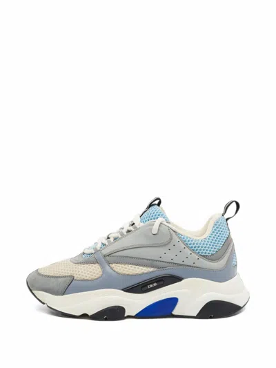 Pre-owned Dior B22 Mesh Sneakers In Grey