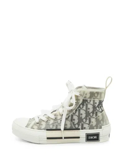 Pre-owned Dior B23 High-top Sneakers In White