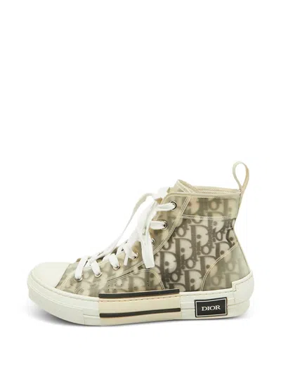 Pre-owned Dior B23 High-top Sneakers In White