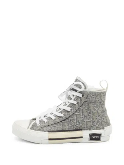 Pre-owned Dior B23 Lace-up Sneakers In Gray