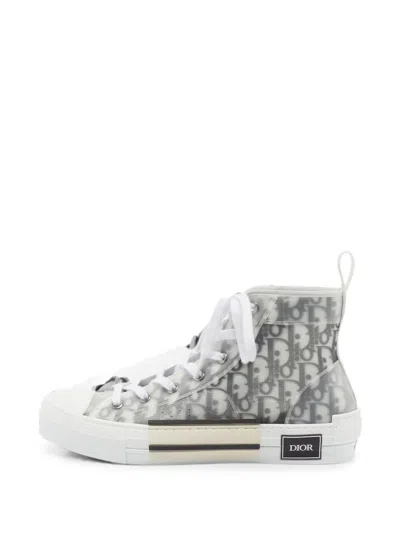 Pre-owned Dior B23 Oblique Sneakers In White