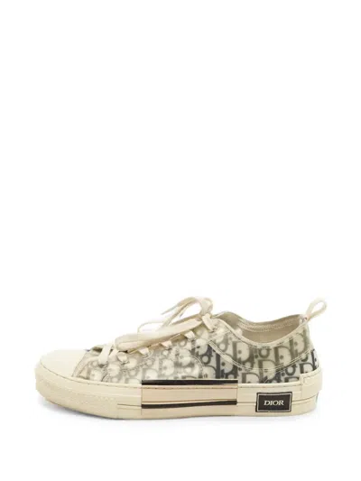 Pre-owned Dior B23 Oblique Sneakers In White
