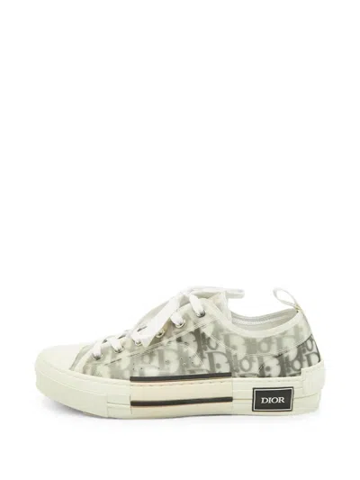 Pre-owned Dior B23 Oblique Sneakers In White