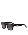 Dior B23 S1i Sunglasses In Black/smoke