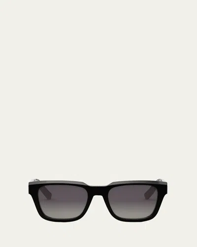 Dior B23 S1i Sunglasses In Shiny Black/smoke Polarized