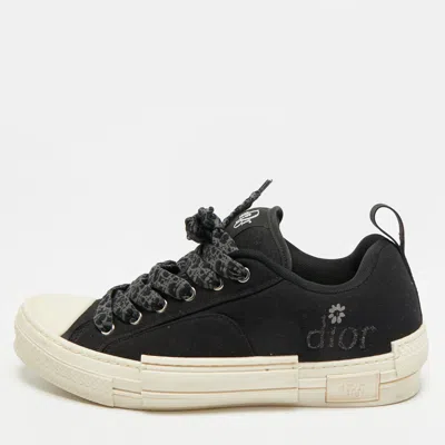 Pre-owned Dior B23 Skater Size 43 Black Canvas Low Top Sneakers