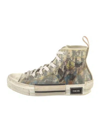 Pre-owned Dior B23 Sneakers In Neutral